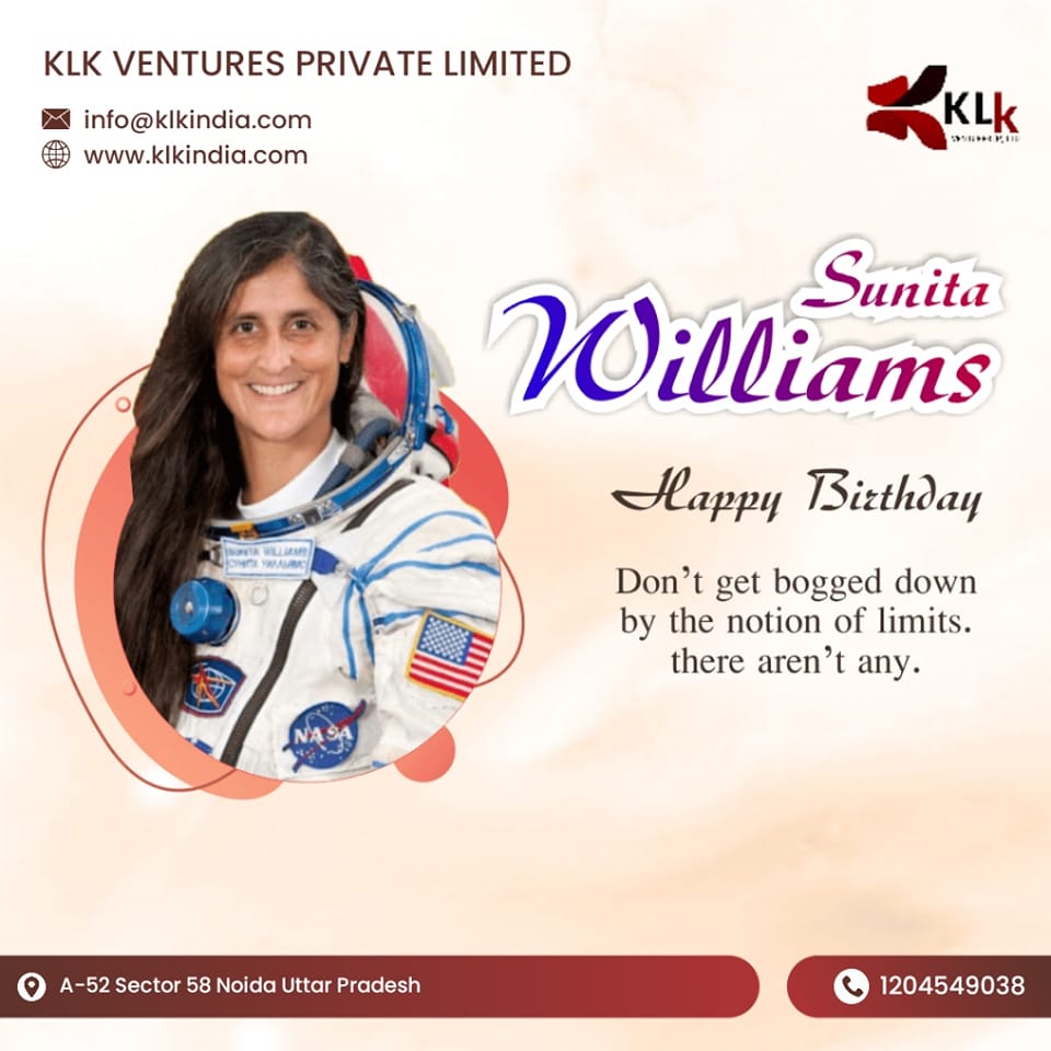 Happy Birthday to NASA Astronaut Sunita Williams! 