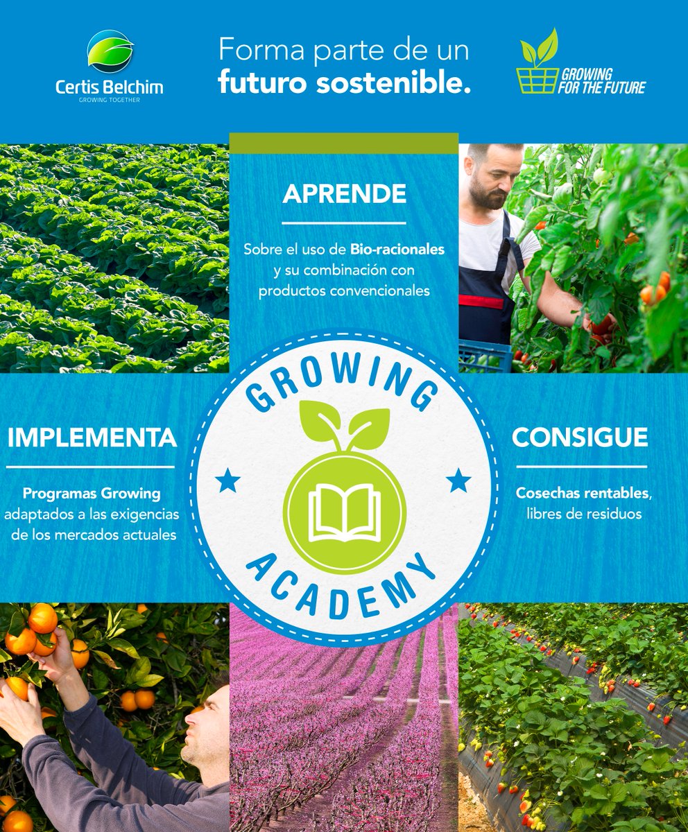 VRural's tweet photo. EMPRESAS 🆕 #CertisBelchim lanza la plataforma online #GrowingAcademy. 👨🌾
Esta iniciativa se enmarca dentro del proyecto colaborativo #GrowingForTheFuture.
Más información ⬇️
https://t.co/1isg2swfMI
#TransfiriendoConocimientoCertisBelchim #Agricultura
@certis_belchim https://t.co/klFPY44wye
