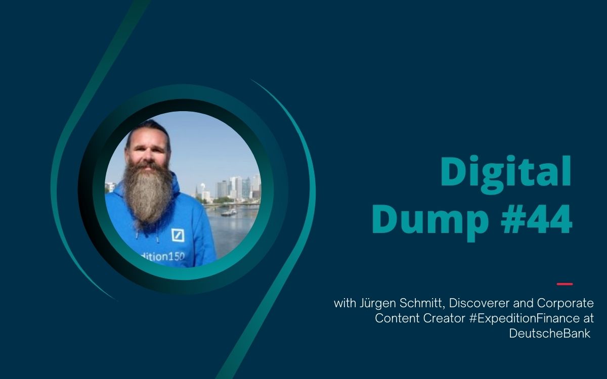 +++PODCAST-TIPP: Digital Dump Podcast #44 with Jürgen Schmitt+++
🎙🎙🎙
About #metaverse #socialmedia #trading and #corporateinfluencing
👏🙌🙏
#corporateinfluencer #discoverer #podcasttipp #deutschebank
#traxpay #meta