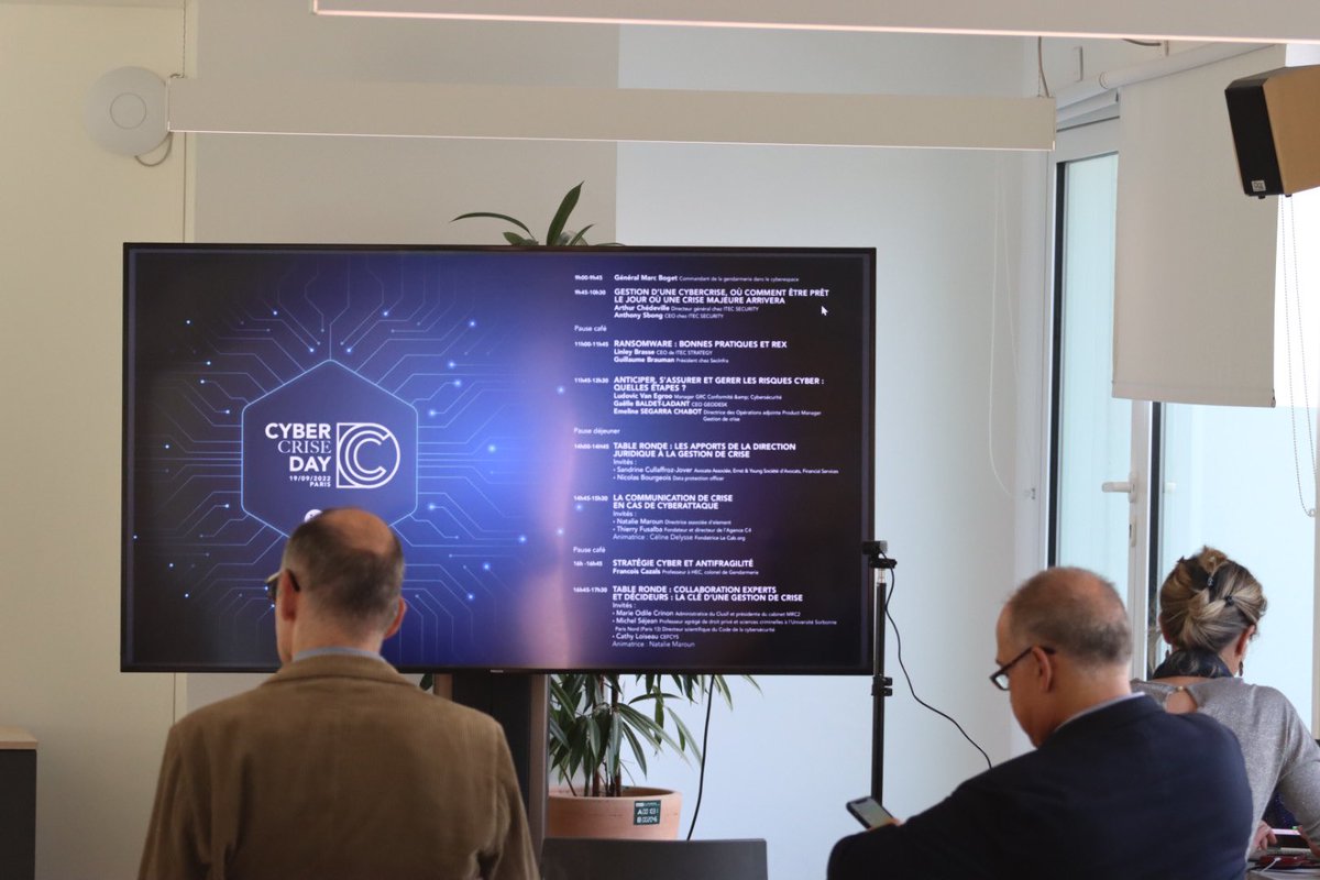 cyberdayinfo's tweet photo. Début de la 5e édition de #CyberDay. Suivez ce thread pour des highlights de la journée. https://t.co/r1VeALwJNb