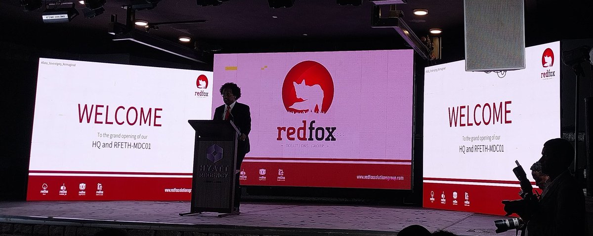 paziont's tweet photo. Happening now, the launch of  #RedFox modular data center, highly needed to augment and enable the #digitaltransformation agenda of #Ethiopia. At @Orbithealth_co
We are excited to move the digital health mission &amp; effort in Ethiopia in partnership with #RedFox  @MinistryofInno2 https://t.co/aZUwhI8djz