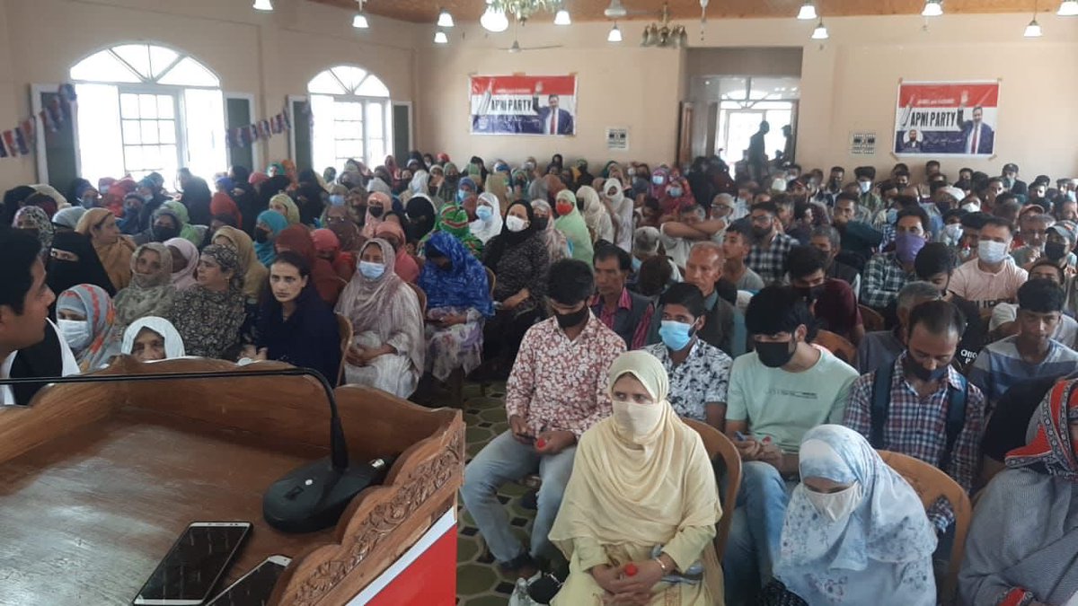 Apnipartyonline's tweet image. Today Jammu and Kashmir Apni Party - JKAP Convention of Habba Kadal Constituency is going on at Barbar Shah Srinagar
#Jkap #ApniParty #jkapniparty #apnipartyonline #AltafBukhari #Srinagar #JammuAndKashmir
#ApniPartyZindabaad