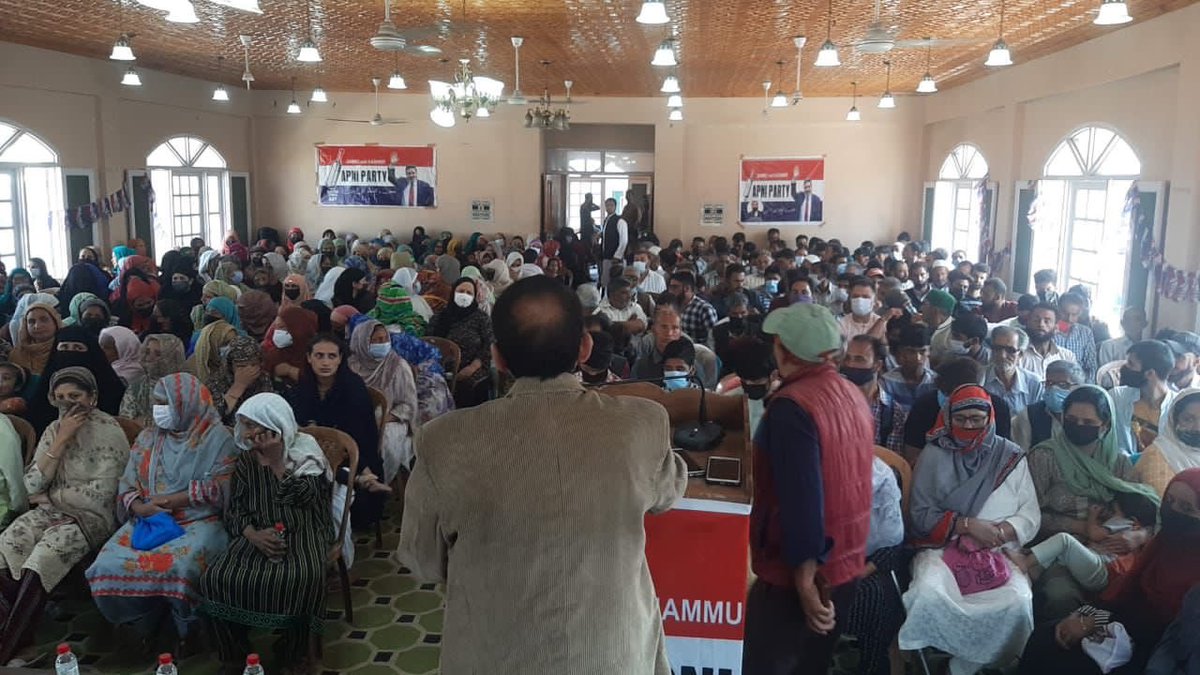 Apnipartyonline's tweet image. Today Jammu and Kashmir Apni Party - JKAP Convention of Habba Kadal Constituency is going on at Barbar Shah Srinagar
#Jkap #ApniParty #jkapniparty #apnipartyonline #AltafBukhari #Srinagar #JammuAndKashmir
#ApniPartyZindabaad