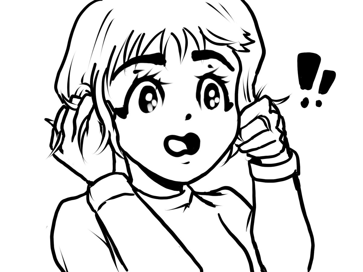InkyDood's tweet photo. Daily Doodle #403: Freaking out. https://t.co/HZw61lI7qq