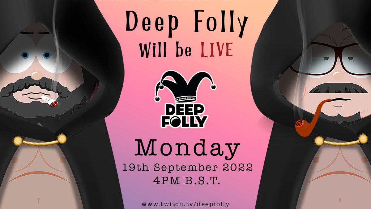 FollyDeep's tweet photo. We will be LIVE, in the mine, today, from 4pm B.S.T
ARR! All aboard The Jolly Roger for International Talk Like a Pirate Day, SAVVY!? We be marking the occasion, by playing Sea Of Thieves🏴☠️🦜 #DeepFolly #SeaOfThieves #InternationalTalkLikeAPirateDay
https://t.co/ytxSaJuenN https://t.co/kfGfWBuIlj