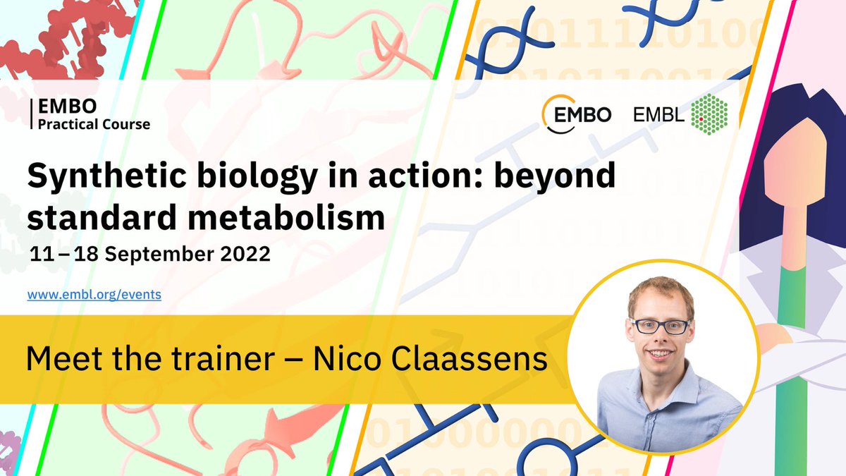 EMBLEvents's tweet photo. It's not every day that a participant turns into a trainer! π² Meet @NicoC_MicSynBio: in 2015, he joined #EMBOSynBio as a PhD student, and today he's one of the trainers working in the lab for our 2022 edition ππ»
β‘οΈ https://t.co/BpCrniOJ3r https://t.co/7zcSHenEio