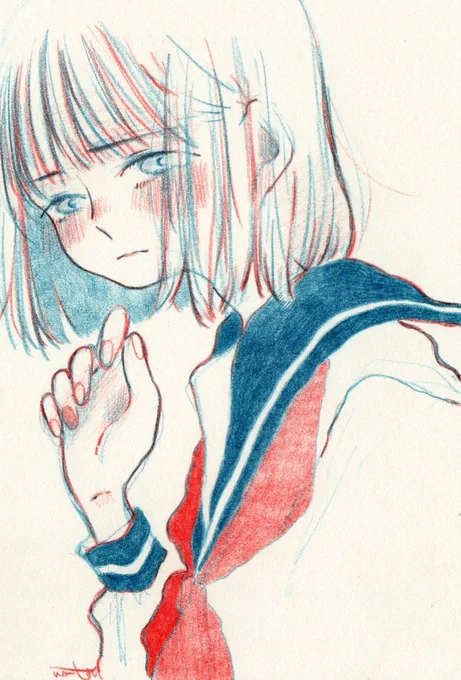 「…!」 