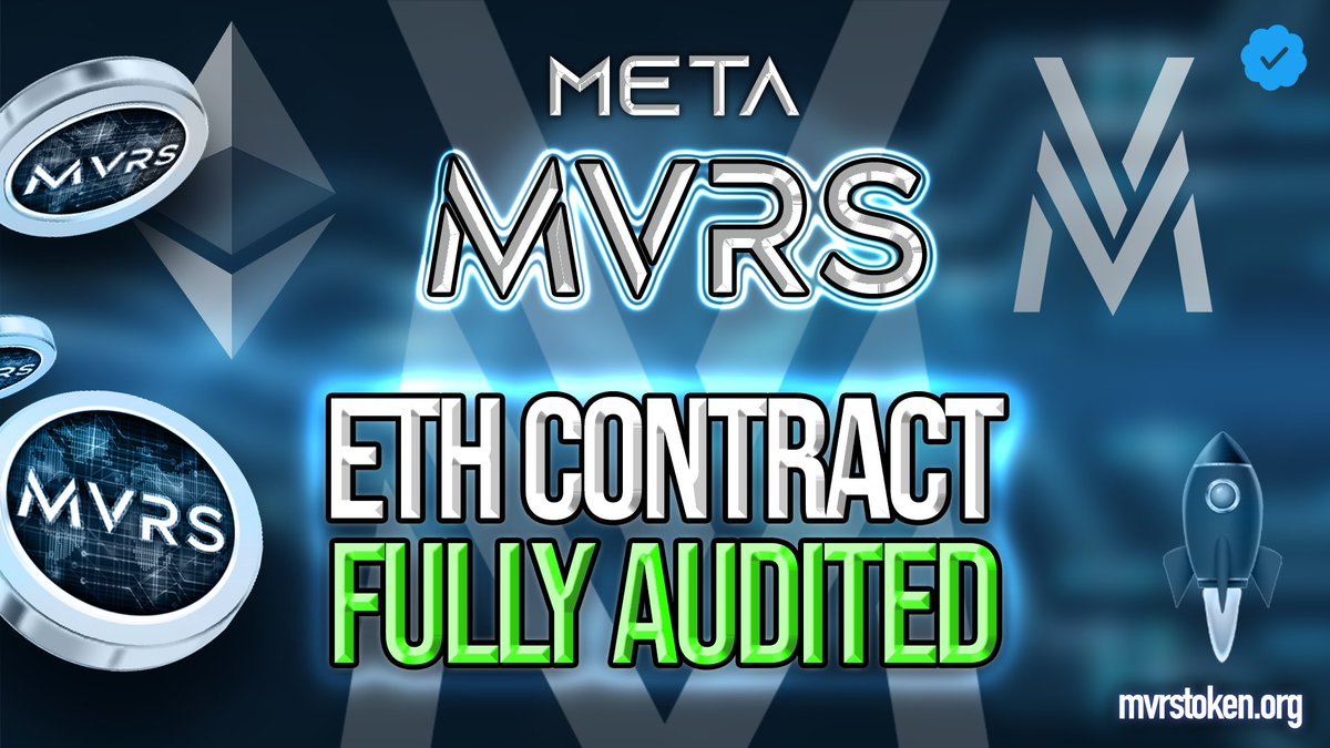 MvrsToken's tweet photo. Meta MVRS Token Audit🔍

🔹https://t.co/eS3O2Tc1gS

🔹https://t.co/sPxYn5nk54
🔹https://t.co/jyGuNogi30

#cryptocurrency #cryptotrading #Crypto #Metaverse #MetaverseNFT #NFTs #NFTCommunity #x100Gems https://t.co/TwftAvUIms
