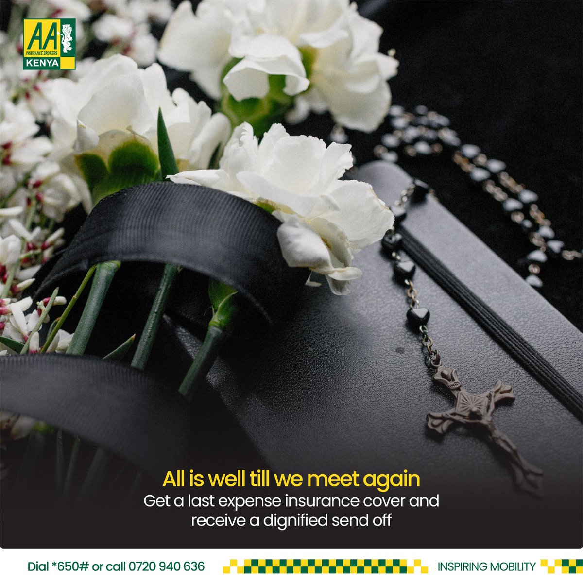 AAKenya's tweet photo. The Last Expense is a funeral insurance cover to help families deal with the burden of meeting the last respect expenses on the death of a family member. Request a free quote today, call us on 0720940636
#AAIBCares #LastExpense https://t.co/iv2voa7iiH