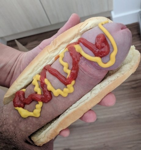 "Oh! Well I'm very expressive! "

Both hands now on his hips to proudly boast his chest out and.. 

still rocking that bun around his dong, slightly squished around in the shape of his fingers. 

He's expressing that dong by flexing it out in the open.