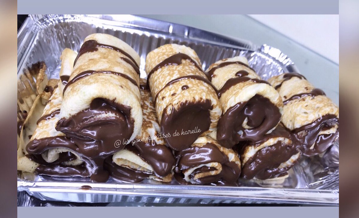 ka_relle's tweet photo. @TshibangaJosep1 Stp bonjour 👋 
10 crêpes au chocolat : 2000fr 
DM pour vos commandes 
Livraison à vos frais 🚚
Yaoundé 🇨🇲 https://t.co/sG0XGa5iAm