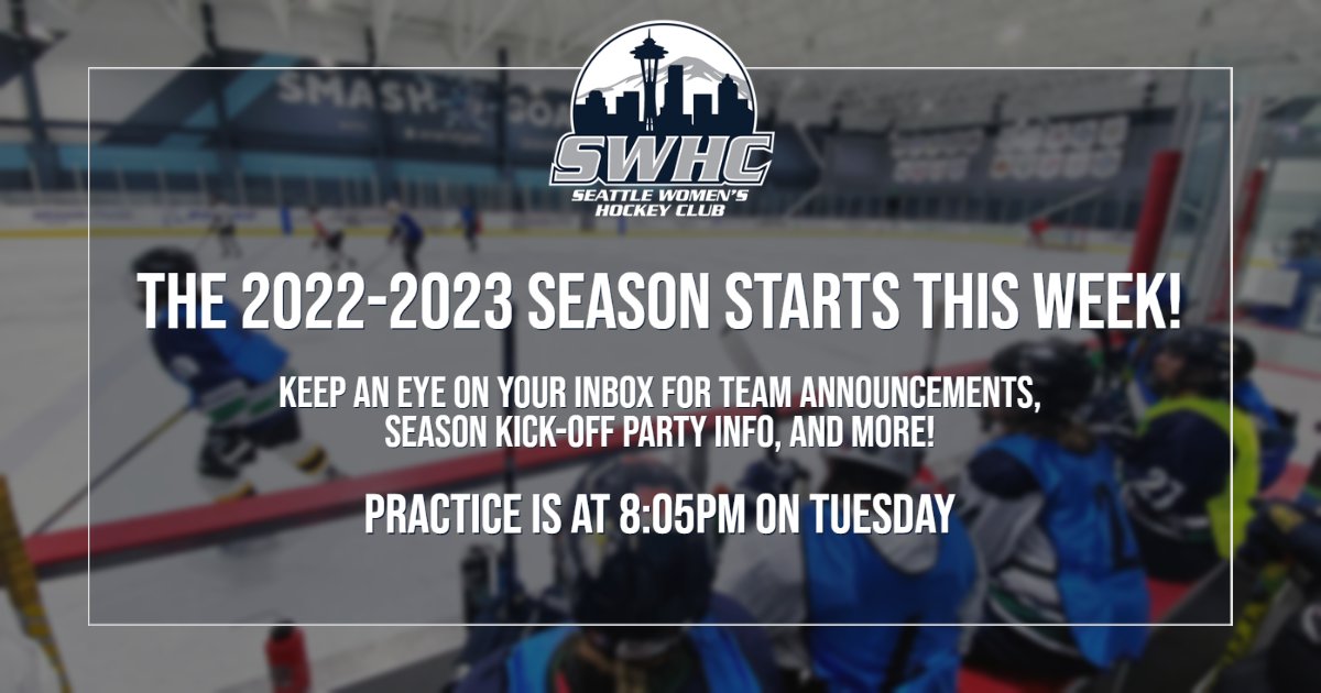 SeattleWHC's tweet image. Evals are over, teams are being created, and our first practice and games start this week! Emails with all of the details will be sent out this week. Thank you to everyone for all of their hard work, we can't wait to get this season started!