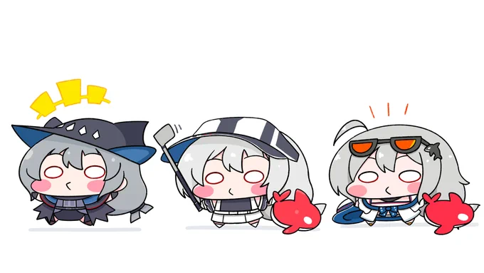 週の始めは3匹のシャチちゃん#アークナイツ #明日方舟 #Arknights 