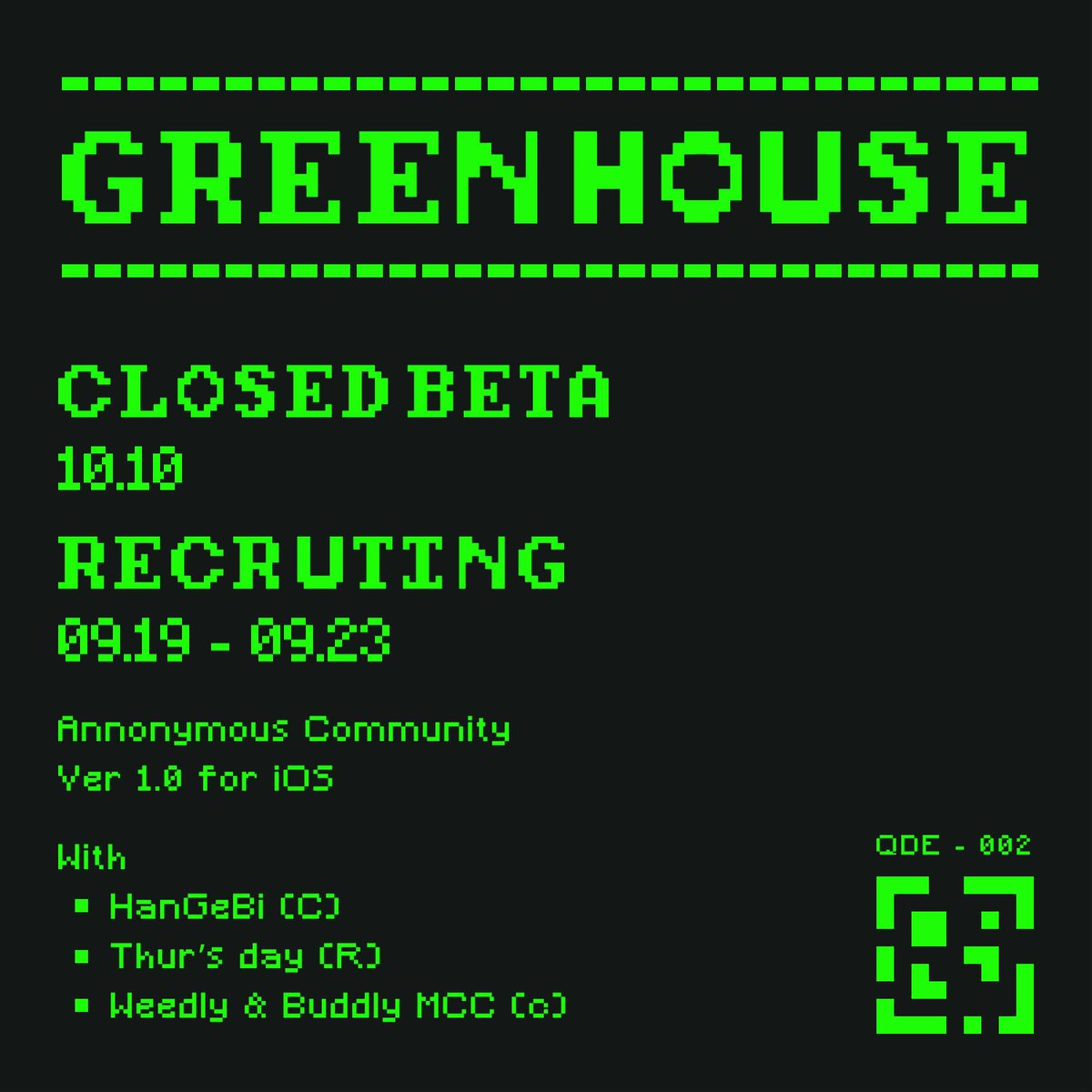 대마초 앱 'GreenHouse' 베타테스터 모집!

💚 모집일시 : 09.19 ~ 09.23

iOS 사용자라면 누구나 참여 가능!

아래 링크에서 신청해주세요!
👉 bit.ly/3Bv7KSB

#WeedlyBuddly #weed #대마초 #BILLSTAX #빌스택스