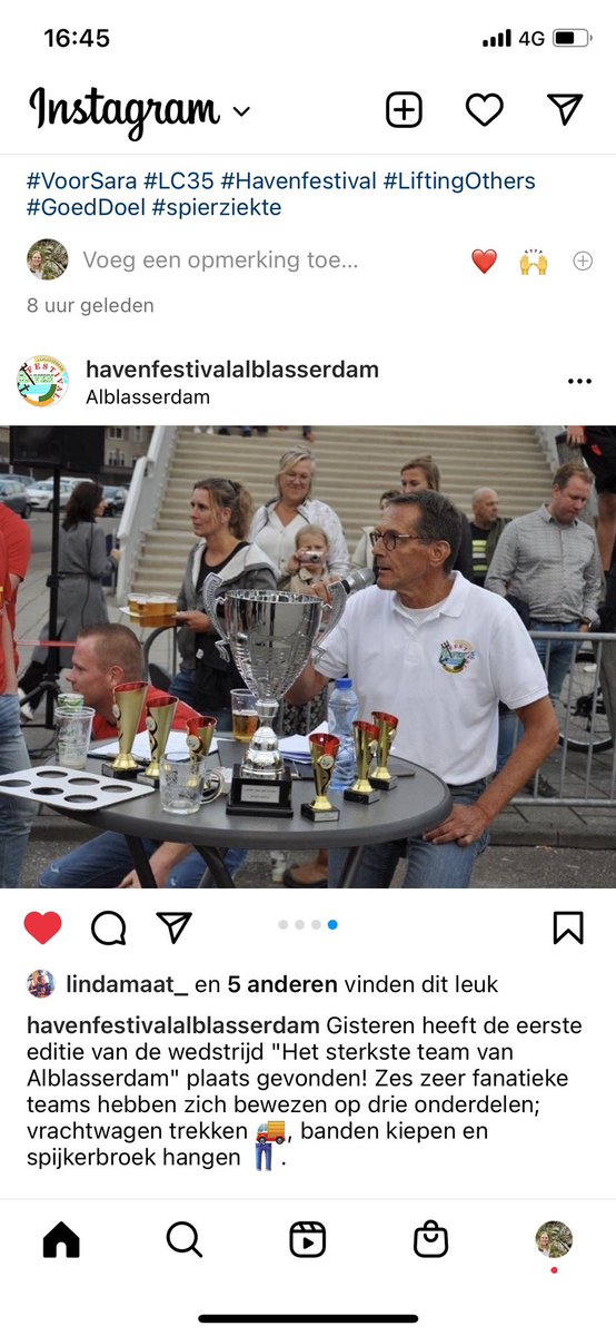 Vorige week vierde #Alblasserdam het <a href="/havenfestival1/">Havenfestival</a>. Wat een feest was het na twee jaar van afwezigheid door #Corona. Top organisatie en super #vrijwilligers.  #SamenZijnWeAlblasserdam
