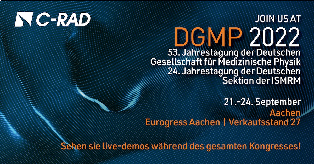 CPositioning's tweet photo. DGMP 2022 starts Wednesday! If you’re at the event in Aachen, be sure to stop by the C-RAD booth and say hello. See live demos of C-RAD solutions throughout the event. We look forward to seeing you there!
#patientpositioning #surfacetracking #radiotherapy #sgrt #cradab #DGMP2022 https://t.co/wykG9gJgLs