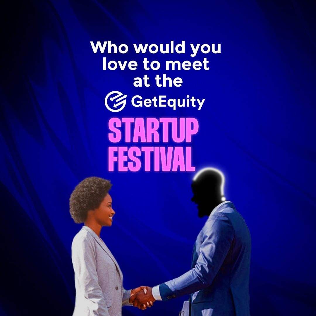 GetEquityKE's tweet photo. Tag your favorite tech bro/sis and tell them you’d like to meet at the upcoming festival.

#GEStartupFestival #GetEquity #OwnTomorrow https://t.co/3Gd5GrVTJD
