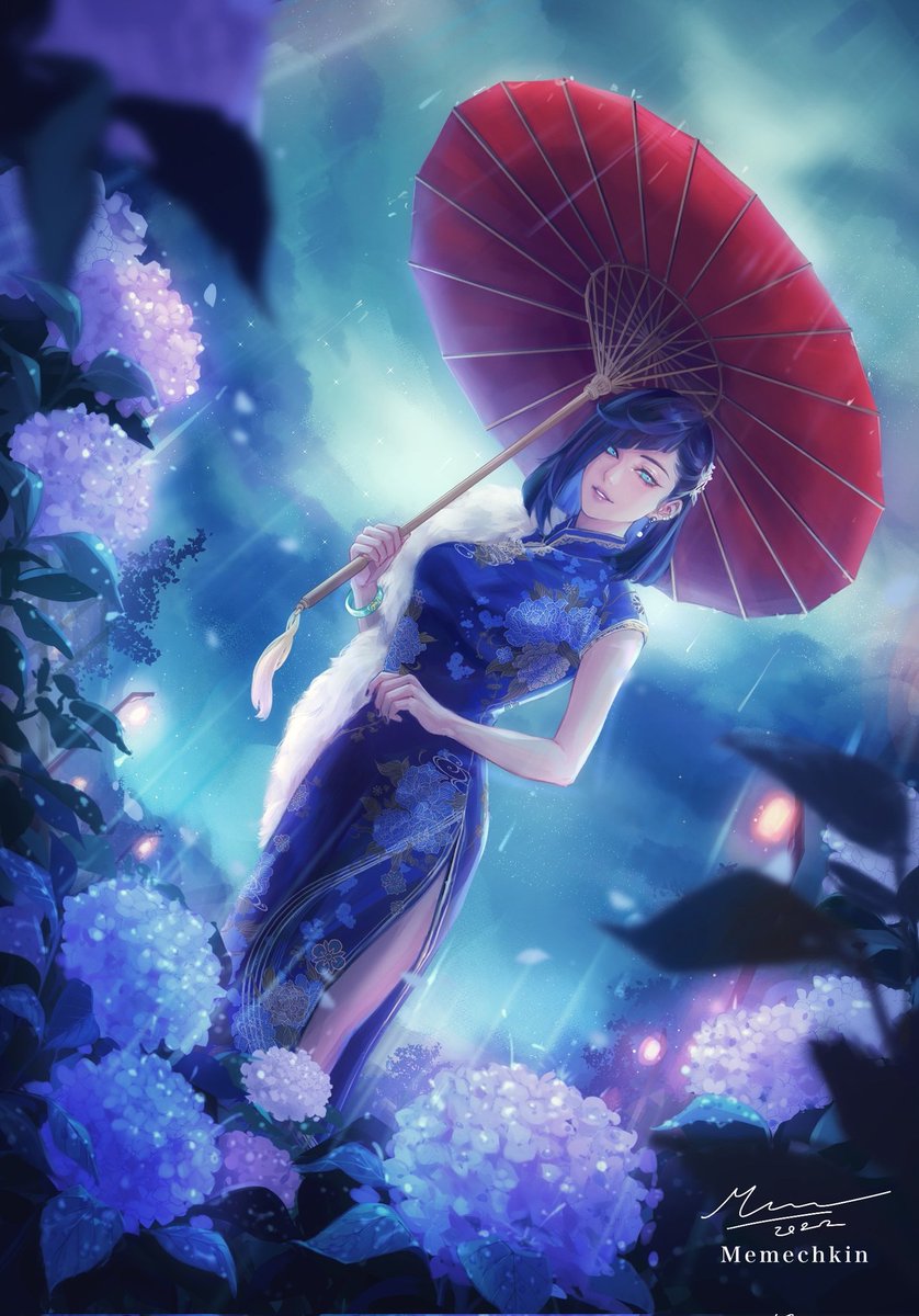 Memechkin's tweet photo. #yelan #GenshinImapct #夜兰 #原神 #FANART https://t.co/gMbvoTSo1X
