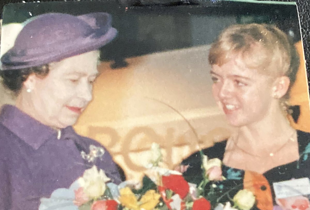 lou2560's tweet photo. Meeting the Queen in 1989 at our amazing Loughborough University. At 6mins in on the video I give Her Majesty Queen Elizabeth II. Our Rose for Royalty fundraiser for the bouquet https://t.co/V1AT3kccUE  @lborouniversity @LoughboroughSU @ifundraiser Went back to campus yesterday! https://t.co/S6WFTfIk6J