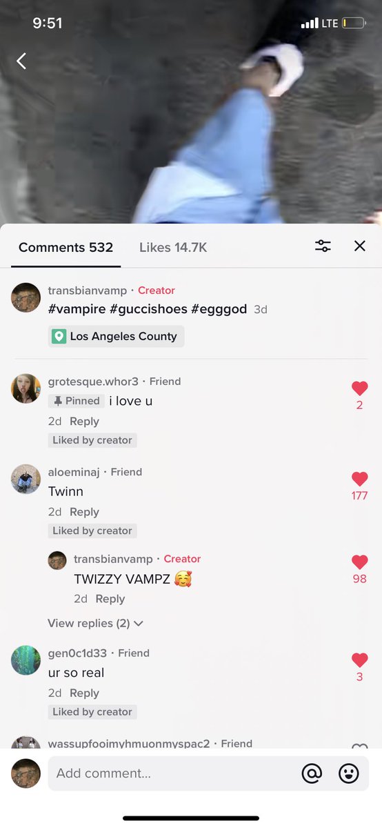 TraNsVampianCBD's tweet photo. MY TIK TOK COMMENTS šÊçTîØń! ❤️ -VVS https://t.co/gZRiMtLHnC