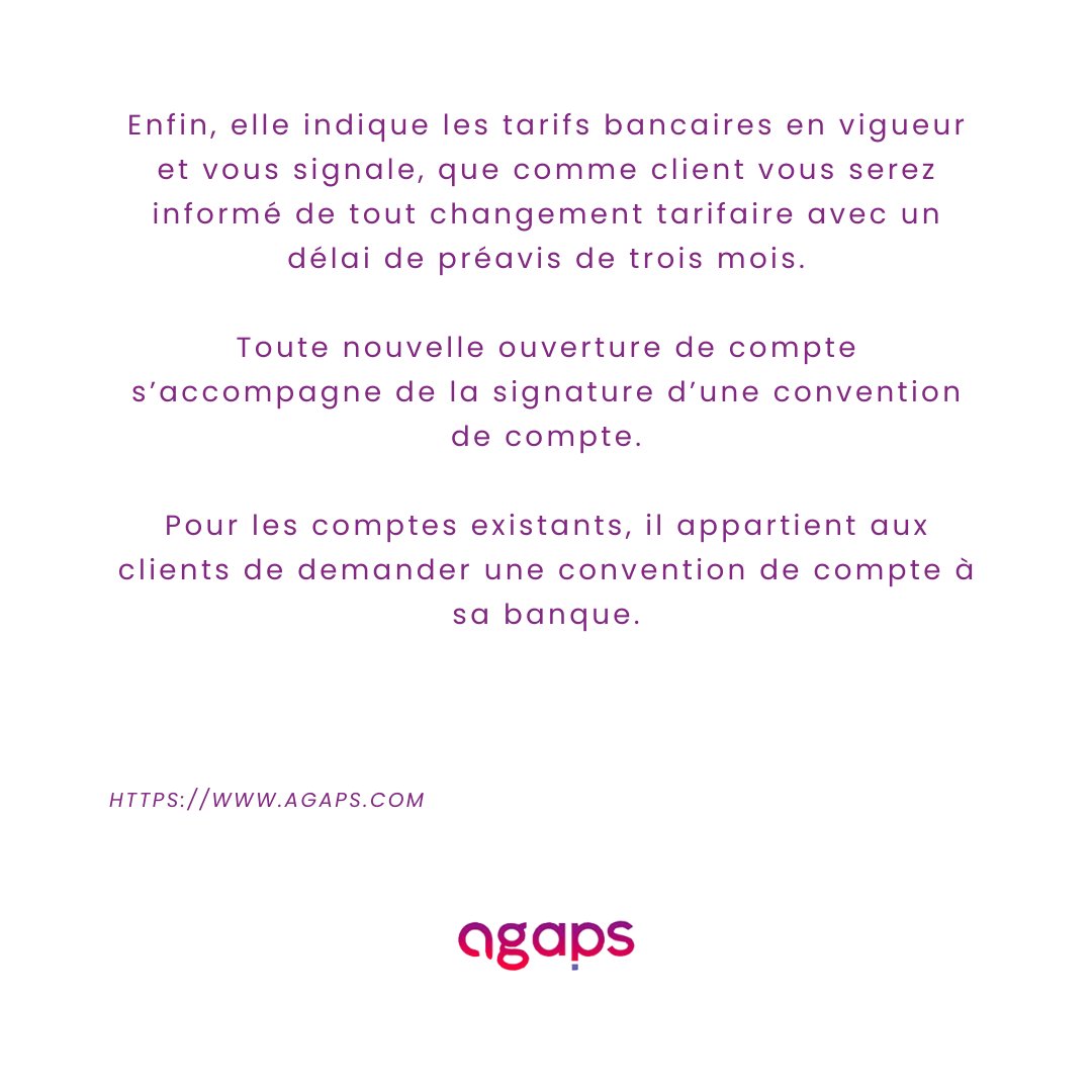 agaps__'s tweet photo. ✨N’oubliez pas de jeter un oeil à votre convention de compte avec votre banque✨
💻 Visitez notre site internet pour avoir toutes les actualités !
#AGAPS #fiscal #habitation #taxes #banque #convention #compte #bancaire #banquier #argent https://t.co/FGZadviMse