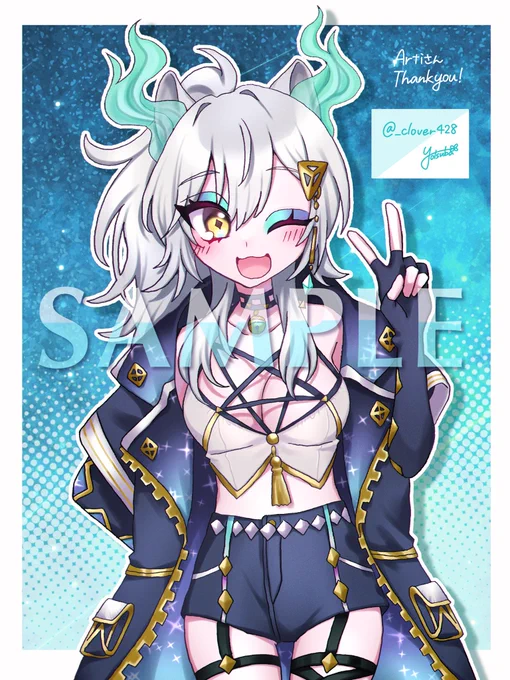 Skeb納品いたしましたカジュアル〜個性が輝くお姿まで描かせていただけて楽しかったですThank you for  #Skeb #Commission 