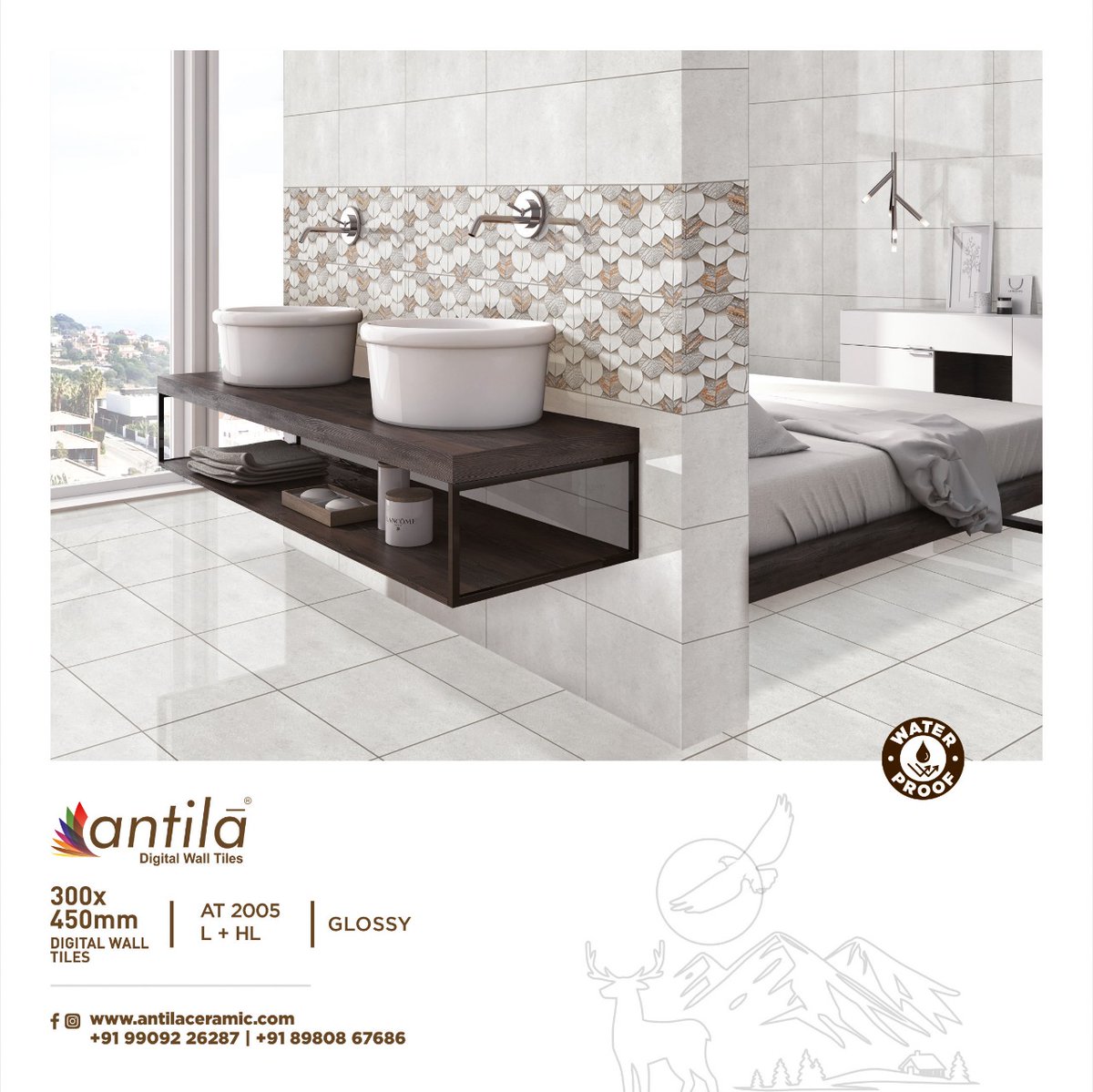 Antilaceramic's tweet photo. DIGITAL WALL TILES
300x450mm
Customer care: +91 99092 26287 | +91 89808 67686
Website: https://t.co/CQq7xIohlf
โข
#antila #antilaceramic #antilatiles #walltiles #waterproof #digitaltiles #walltilesdesign #tiles #tilesdesign #decortiles #interiordesign #homedecor #walldecor https://t.co/RU5XirKHA1