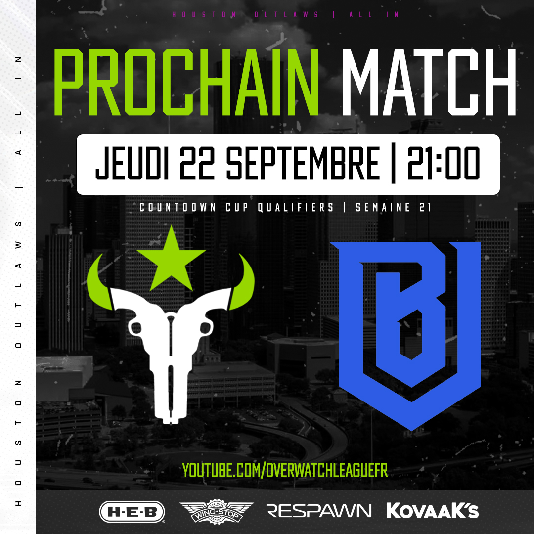 OutlawsFR's tweet photo. 🟢 La compétition reprend jeudi soir !

Nous ouvrirons le bal des qualifications à la #CountdownCup ce jeudi soir à 21:00 face aux @BostonUprising !

#AnteUp #OutlawsNation | #OWL2022 https://t.co/mj4zaqLAYU