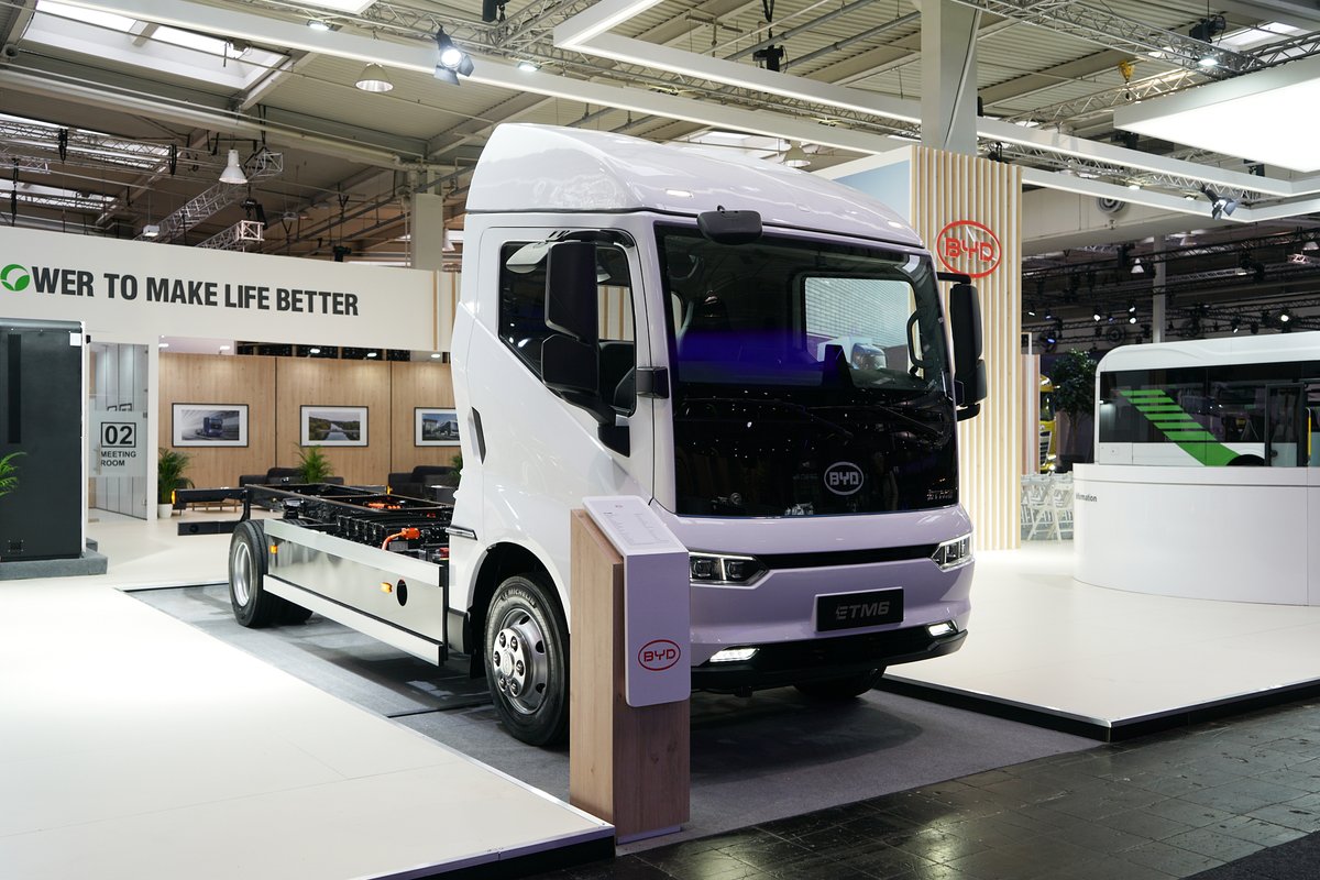 BYD_Europe's tweet photo. Everything is ready to start #IAATransportation at BYD stand! Between 20-25 September, BYD will be showcasing its pure-electric buses and trucks. Be sure to visit our stand A88 in Hall 21, and be the first to discover our latest news and innovations.
See you in Hannover! https://t.co/7t0DpevZZO