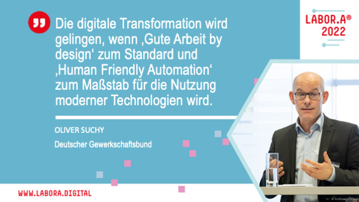 Wie kann man #GuteArbeit und #KI basierte #Automatisierung verbinden? Human Friendly Automation könnte dafür ein Ansatz sein, meint @herrsuschi @dgb_news in unseren #Ideen für Gute Arbeit in der #Transformation #labora22 labora.digital