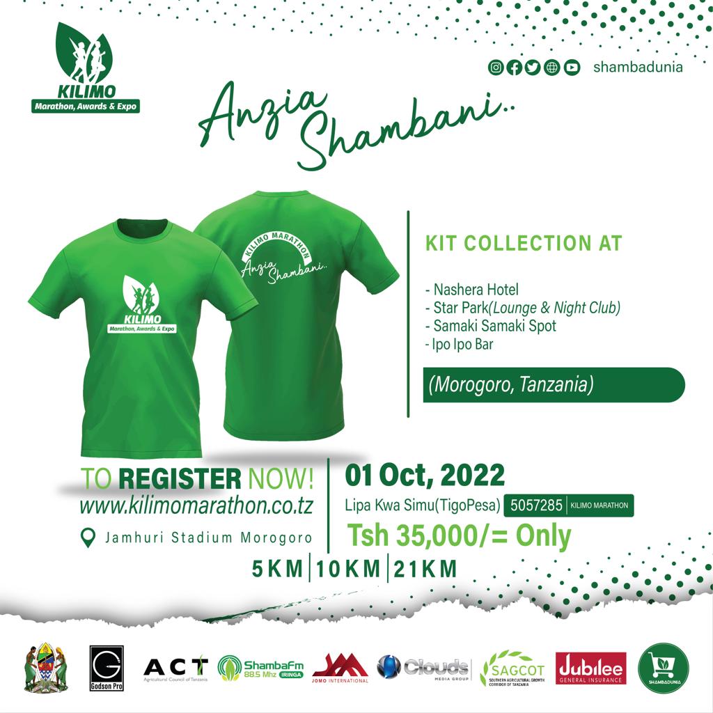 kellenMbwambo's tweet photo. Kilimo marathon, Award and Expo 2022. Jamuhuri stadium Morogoro 29 Sept- 1 Oct
Wadau @shambadunia
Kujisajili https://t.co/KhG4Ke5G8T au 0754 222800/ 0766 300777
#kilimomarathon #shambadunia https://t.co/dqbfEqFWuG