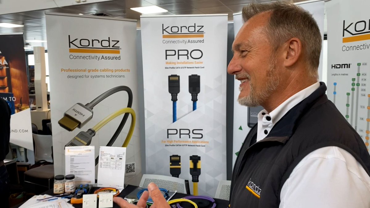 KordzGlobal's tweet photo. Kordz' International Sales Manager Kevan pictured here sharing his expert AV knowledge with @CEDIA Tech Summit, London. What would you like to know more about in the Audio-Visual space??
#KordzGlobal #CEDIATechSummit #AVindustry #AVintegrator #AVprofessional #AV #AudioVisual https://t.co/ewnR8Bmhib