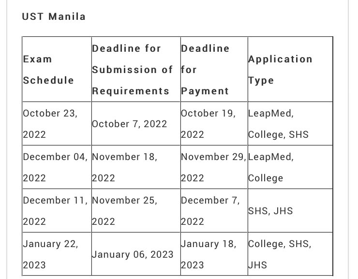 ninihauIs's tweet photo. @jykireicart if you’re taking in ust manila here’s the schedules https://t.co/BVeJX7tHTR