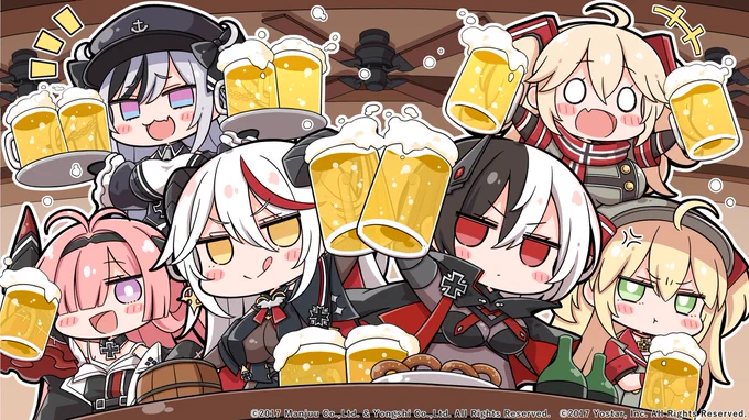 アズールレーン5thアニバーサリー記念イラスト集に鉄血なイラストを描かせていただきました!5周年おめでとうございますアズールレーン5周年記念通販 特設ページアズールレーン #アズレン5周年 