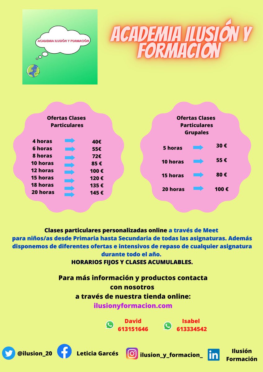 davidgarcesorte's tweet photo. *Nos quedan pocos horarios disponibles para completar las tardes de clases particulares o grupos de inglés tanto iniciol como B1, individuales y grupales* Habladnos si estás interesad@ o conoces a alguien 😀 https://t.co/dZLTbjM2yj
