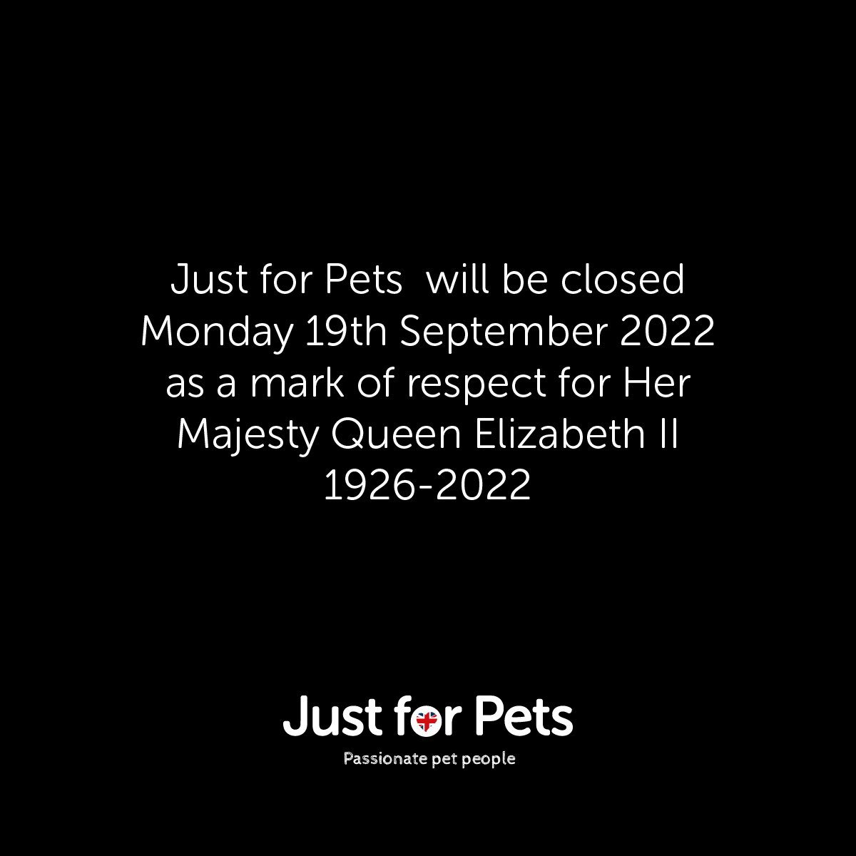 We're closed on this day of mourning as a mark of respect 🇬🇧 Rest in peace your Majesty #queenelizabeth #restnpeace #respect #uk #british