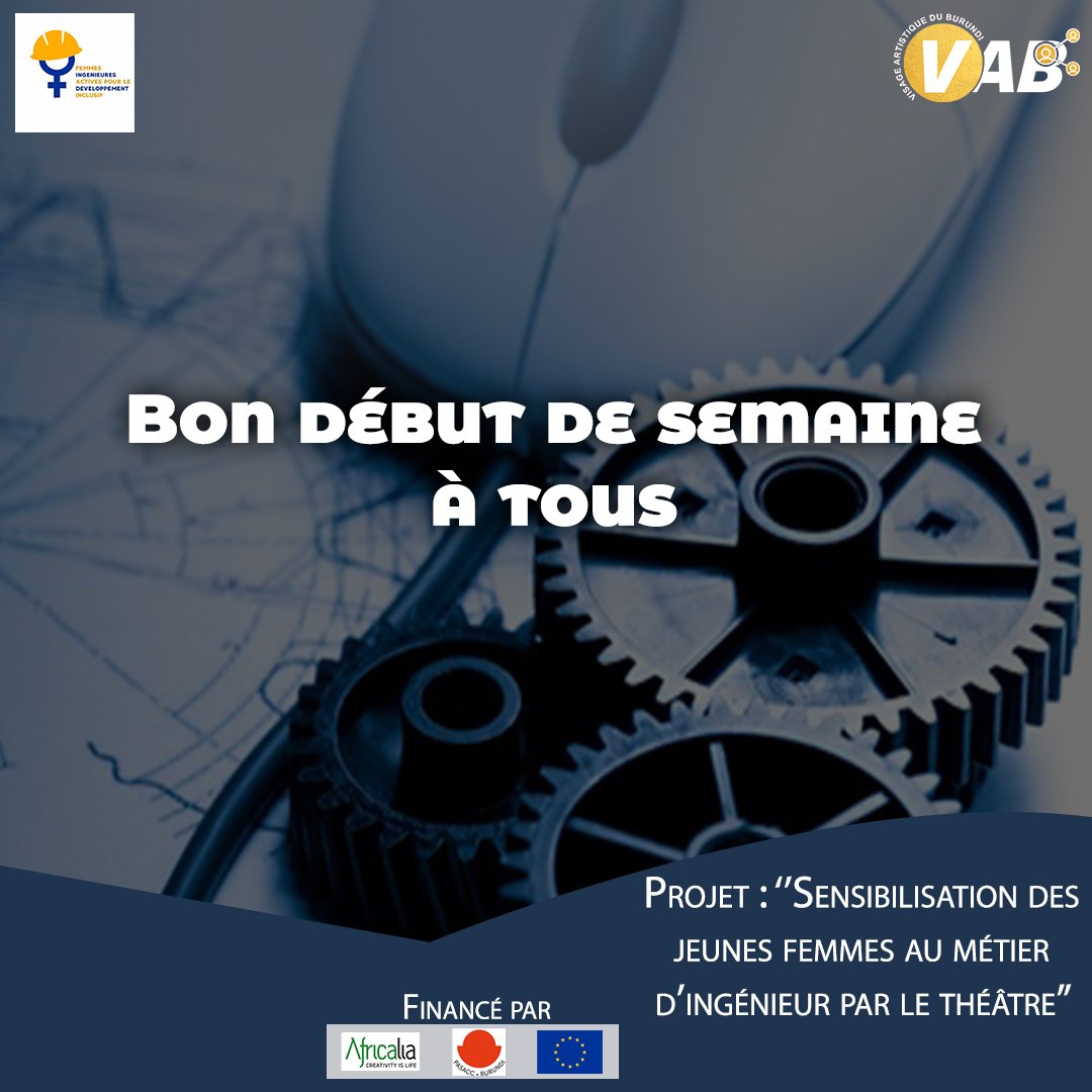 Vaburundi2020's tweet photo. "Ce que nous considérons habituellement comme impossible est simplement un problème d'ingénierie... aucune loi de la physique ne l'empêche."
#Bonne_Semaine à tous🤗
#FIADI #VAB #PASACC #Burundi #NewWeek #NewChallenge #newtarget #engineering #art #artist #theatre https://t.co/TkkrszqynI