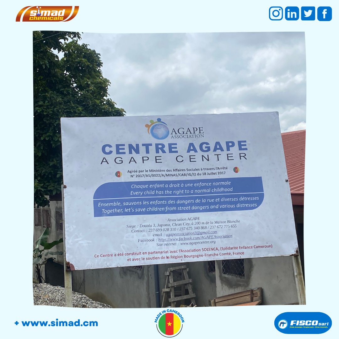 simad_chemicals's tweet photo. Belle semaine à tous.

Petit retour sur l’activité du week-end. Nous étions auprès des enfants du centre Agapé avec l’association Kfheart. https://t.co/6KNo0fCrCc