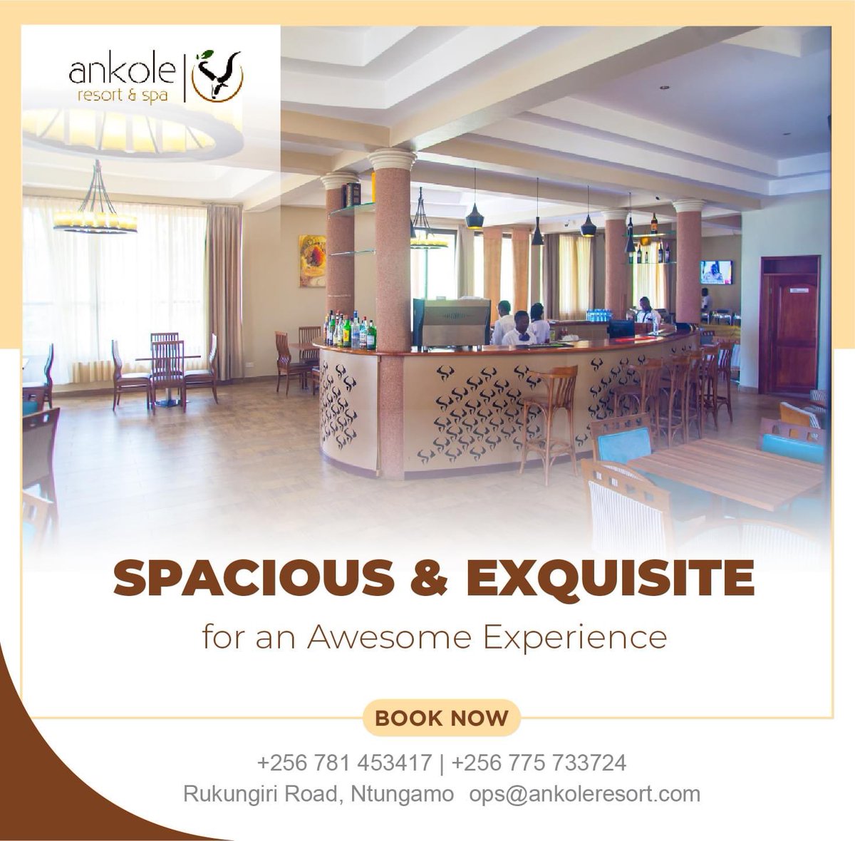 Ankoleresortug's tweet photo. Ankole resort is spacious, beautifully designed and professionally decorated in a way that gives you an awesome experience during your stay.  Call 0781 453417 

#Comfort #GreatExperience. #Staycation #beacation #Holidays https://t.co/uzw4wNc6CV