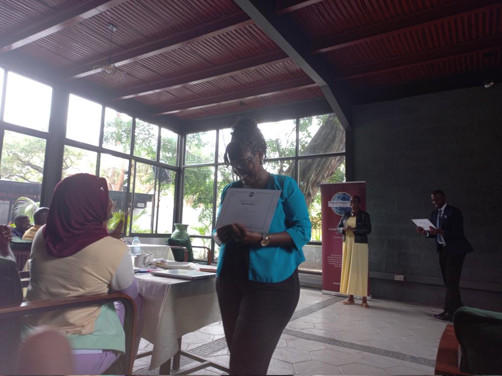 jsotim's tweet image. I enjoyed the stretch preparing for my 1st table topics contest... glad I did it ... 
#ToastmastersIsFun
#KampalaSunrise