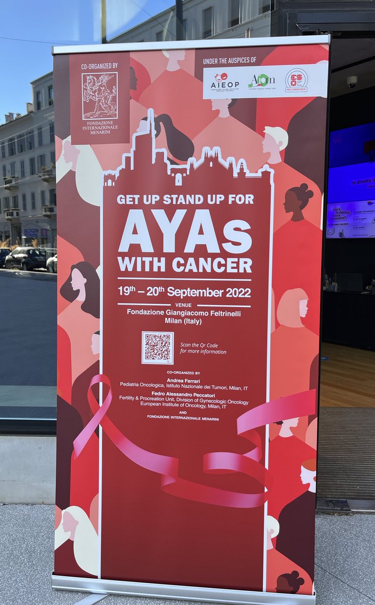 Winette_vdGraaf's tweet photo. Important network meeting in Milan. Bringing national and international interested people and initiatives on #AYA cancer together. #european institute of oncology @IstTumori @myESMO @SIOPEurope Representing @AYAzorgnetwerk and STRONG-AYA @eHealth_EU @OlgaHusson @AYAEveliene https://t.co/ylRoOnTNtp