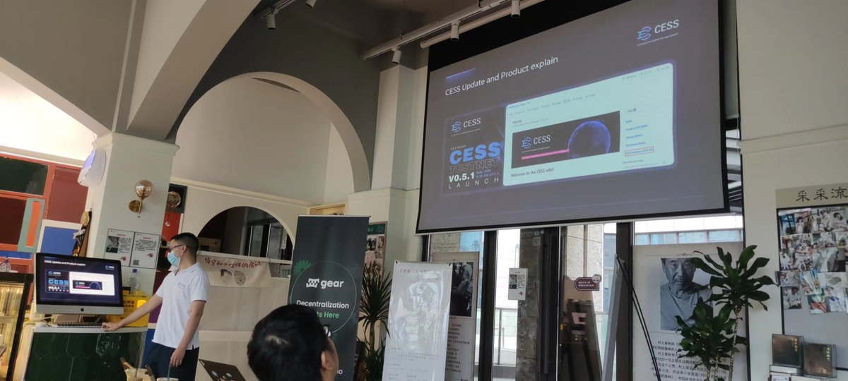 CESS_Storage's tweet image. Polkadot ecosystem warm up AMA before Demo Day! 

#CESS was very pleased to work with 
@WXblockchain, @relationlabs, @Web3Go and other block chain enthusiast to discuss new technology and market trend in @gear_techs Meetup Nanjing.

See everyone at the @Web3Bootcamp Demo Day!