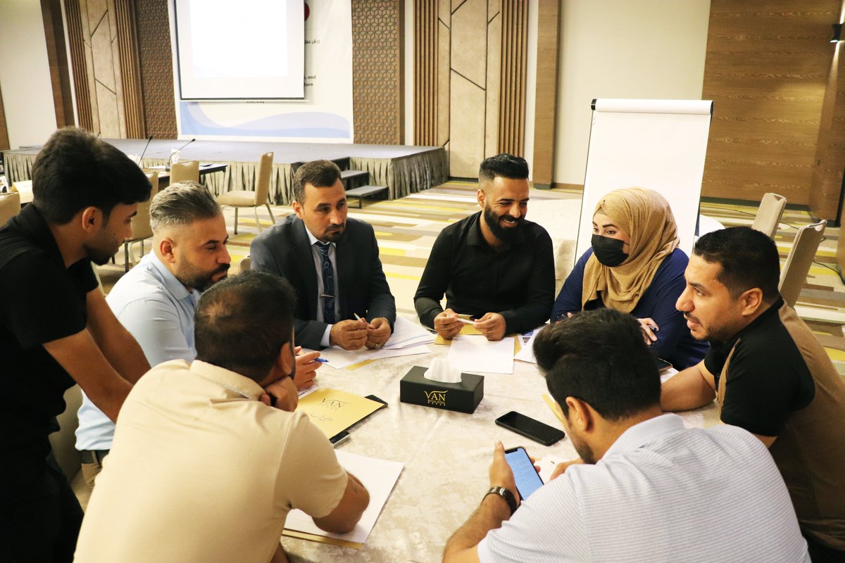 undpiniraq's tweet photo. We are training 95 community leaders, women leaders, religious leaders, Local Peace Committee members & local organizations from #Rommanah #Baiji & #Talafar on mediation, conflict transformation & #PVE.
This training to promote community reintegration is supported by @JapanGov. https://t.co/QHq1TaDJKP