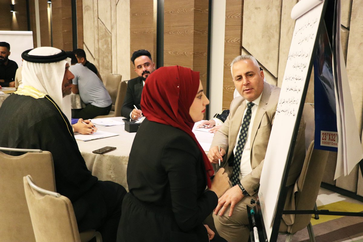 undpiniraq's tweet photo. We are training 95 community leaders, women leaders, religious leaders, Local Peace Committee members & local organizations from #Rommanah #Baiji & #Talafar on mediation, conflict transformation & #PVE.
This training to promote community reintegration is supported by @JapanGov. https://t.co/QHq1TaDJKP