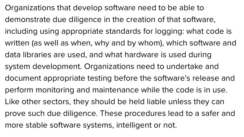 Exactly. @j2bryson on how we’ve dealt with similar accountability issues before and shouldn’t throw up our hands when we see AI.