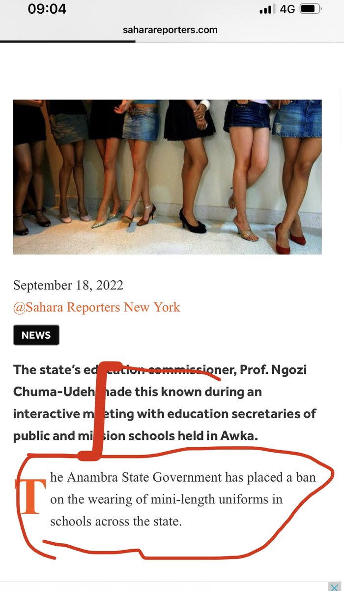 BoazOby's tweet photo. @Catalyst4eva @SaharaReporters Sensational headline! The ban is in secondary schools. https://t.co/c6nmHG2FIG