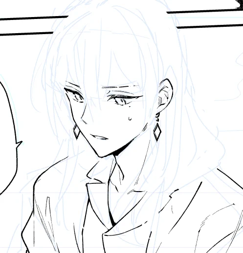 これは髪を後回しにされてるハゲたユキさん🧑‍🦲✨

たぶん人によっては髪と顔面をおなじレイヤーに描いてる人いるんじゃないかな…🤔別にしたほうが早い 