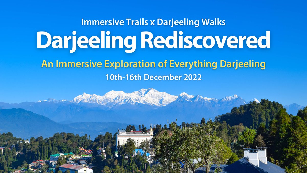 immersivetrails's tweet photo. From #heritage to #food, #nature and #tea you ask for it and this #DarjeelingRediscovered has got it covered! 

We are really excited to launch this collaborative, immersive experience of the #DarjeelingHills for you with Darjeeling Walks! 

Booking here: https://t.co/qQNKTWLVp0 https://t.co/ohoTrVrueA