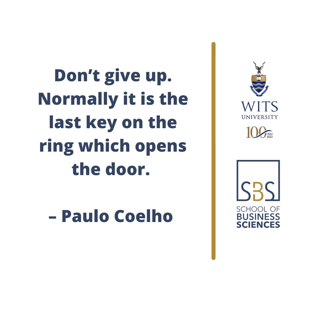 WitsSbs's tweet photo. Welcome to Block 4. 

The final push for the year!

#MondayMotivation #HeritageMonth #Block4 #FinalPush
#WitsSBS #SchoolOfBusinessSciences
#Wits #WitsForGood https://t.co/0Y6MZN0JvI