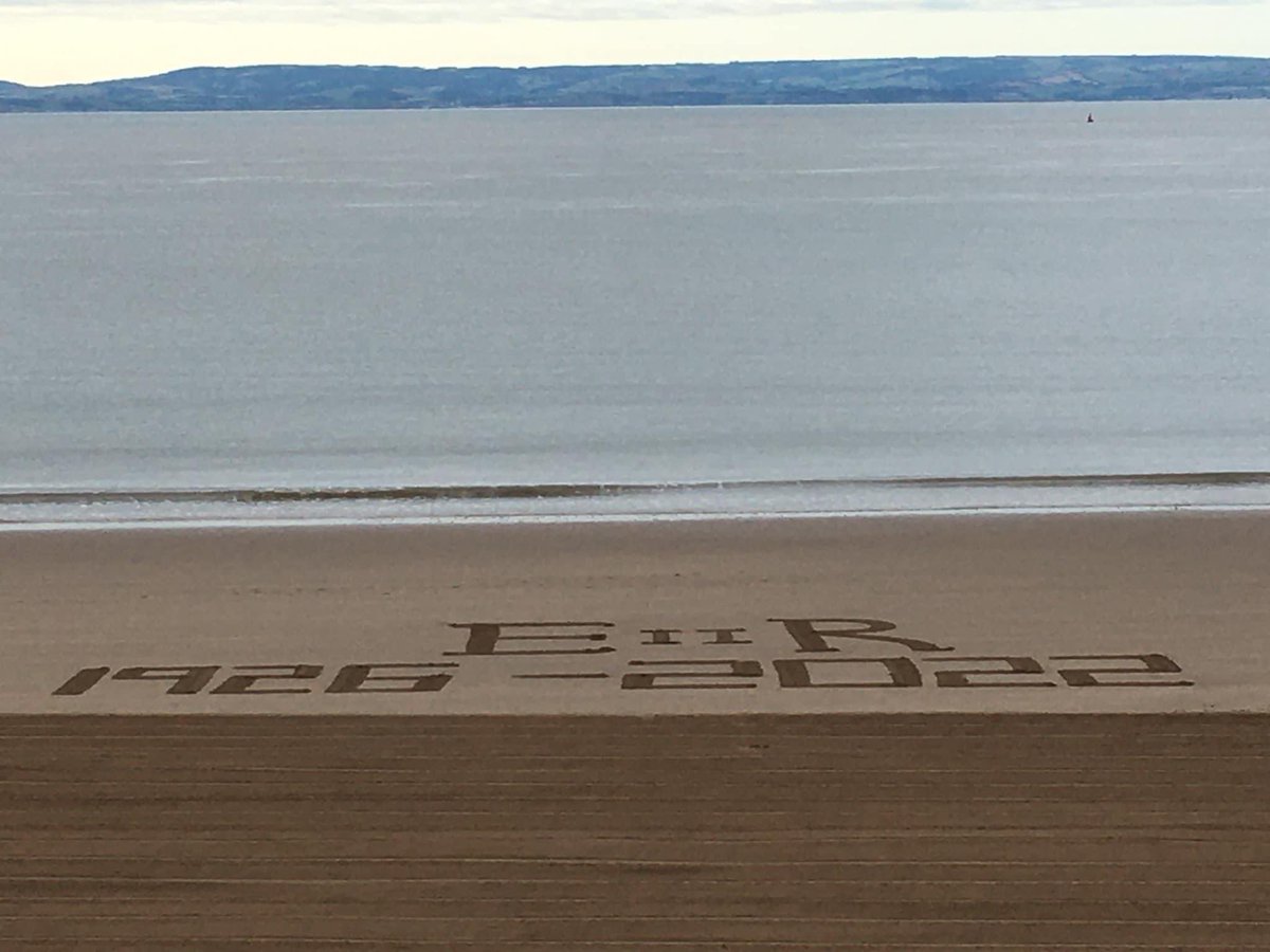 On Barry Island beach this morning.